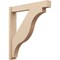 Ekena Millwork 6-in W x 36-in D x 40-in H Funston Block Rough Cedar Woodgrain TimberThane Outlooker, Primed Tan OUTUR060X36X40FST44RCPR - alternate 1